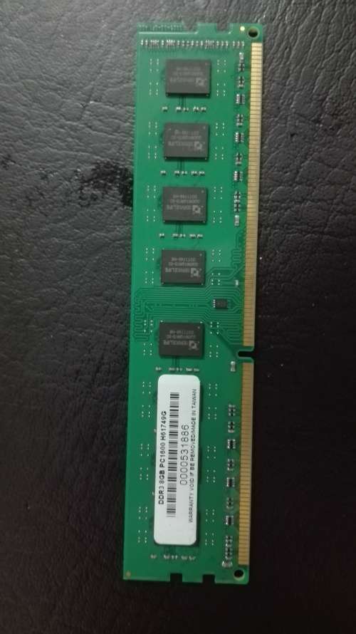8GB DDR3 1600 DESKTOP RAM (SINGLE CHIP)