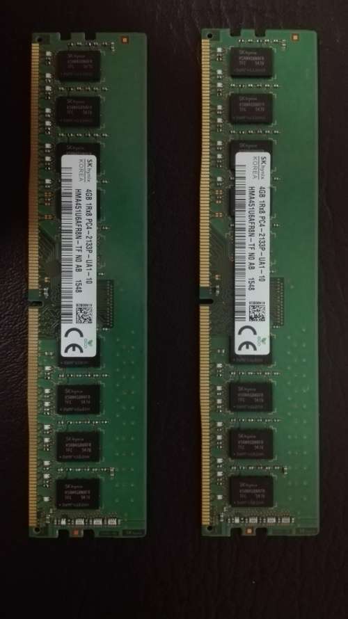 *EXCELLENT CONDITION* SK HYNIX 8GB DDR4 2133P DESKTOP RAM (2 X 4GB CHIPS)