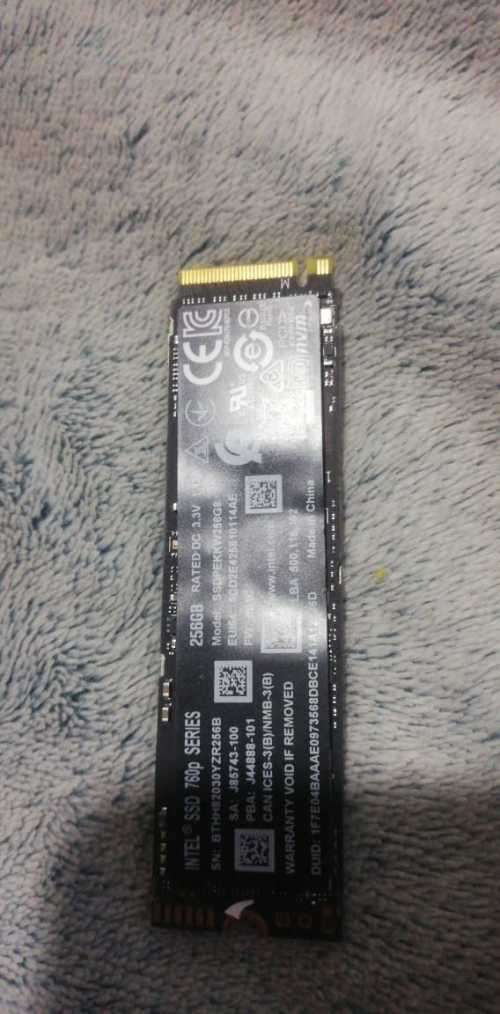 INTEL 760P 256GB PCIe NVME M.2 2280 SSD (SOLID STATE DRIVE)