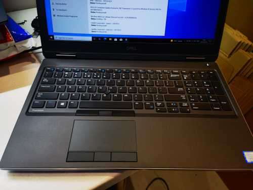 Dell precision 7540 carbon 9th gen i7 8gb ddr4 256gb NVME RTX4000 8gb gfx Warranty till April 2023