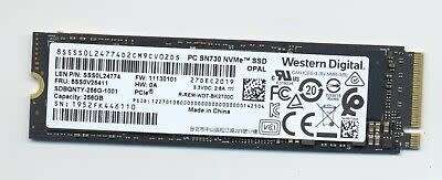 WESTERN DIGITAL SN730 256GB PCIe NVME OPAL SSD