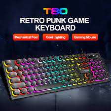 T-WOLF T80 PUNK RETRO Keyboard