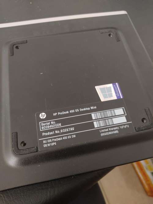 HP PRODESK 400 G5 i5 9th GEN i5-9500t MINI DESKTOP PC 128GB SSD 8GB DDR4 RAM