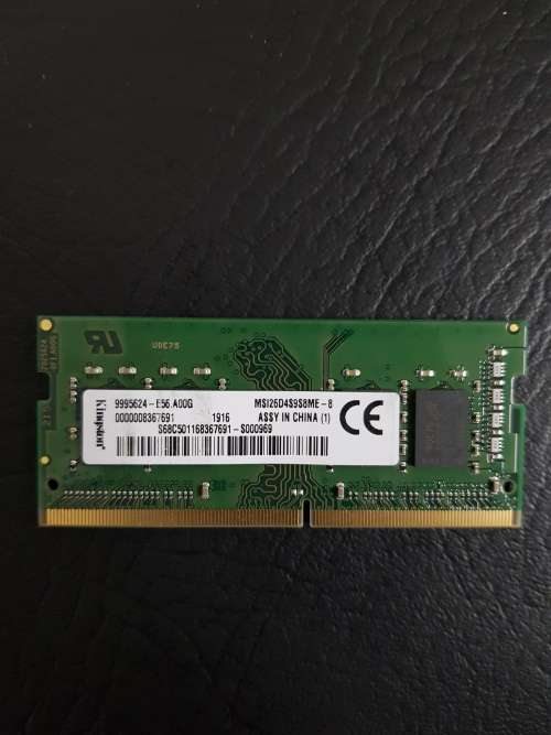 Kingston 8GB DDR4 2666mHz LAPTOP RAM (SINGLE CHIP)