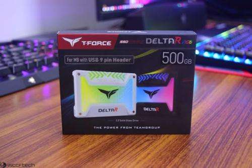 T-FORCE DELTA R RGB 500GB SSD - WITH LIGHTS