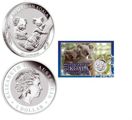 1oz Bullion Silver Koala Silver Coin 2011 Specimen (Limited Edition: 11,865)