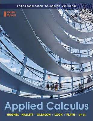 Applied Calculus Fourth Edition (International Student Version)