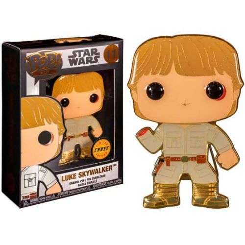 Star Wars: Luke Skywalker Large Enamel Funko POP! Pin LIMITED EDITION CHASE