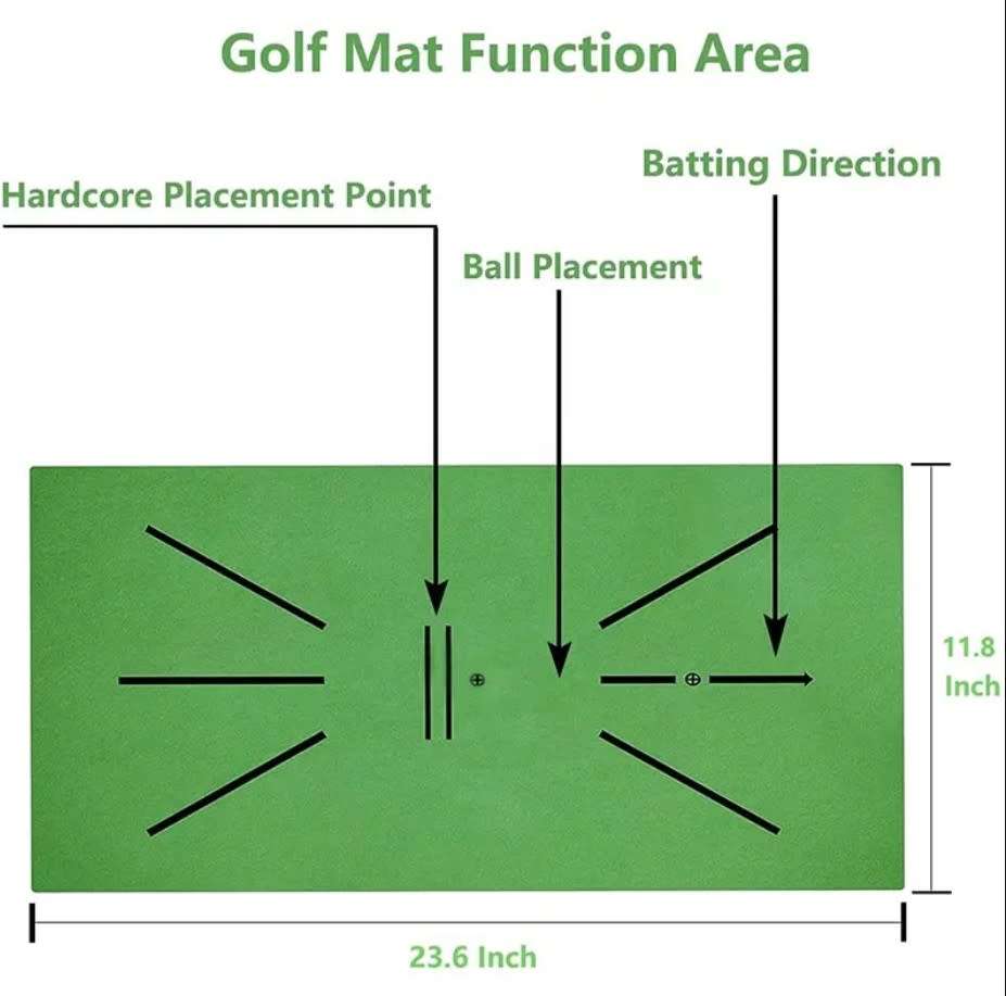 Golf Swing mat training aid