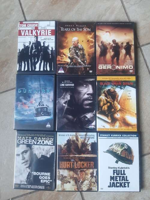 DVD Movies - War Movie collection - 9 movies