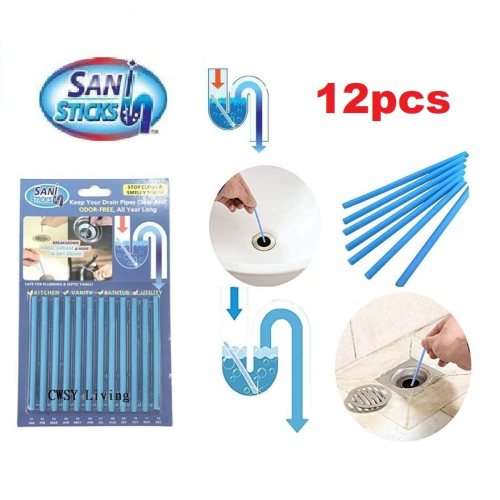 Drain cleaning sticks