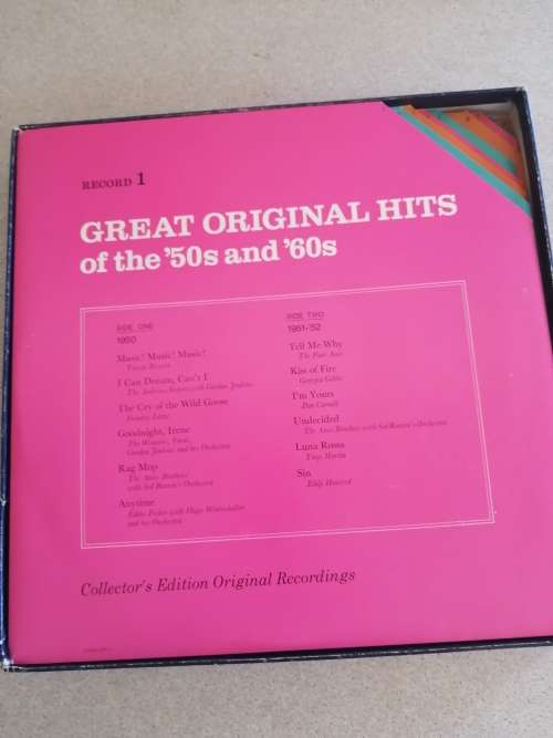 Great Original Hits 50`s & 60`s Vinyl LP Set