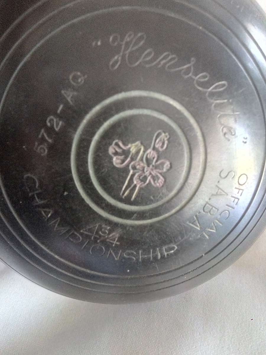 Vintage set of 4 Lawn Bowling Balls