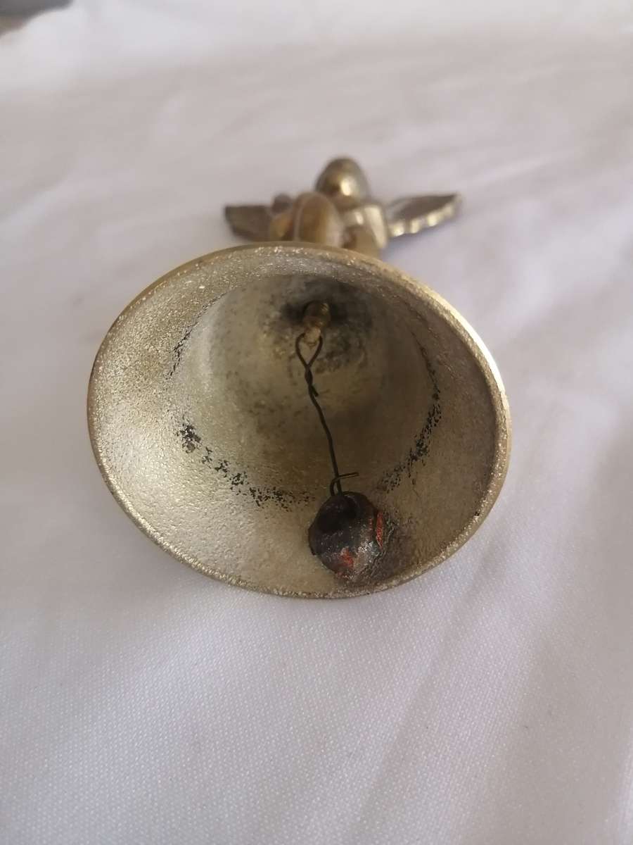 Vintage Brass Cherub Bell