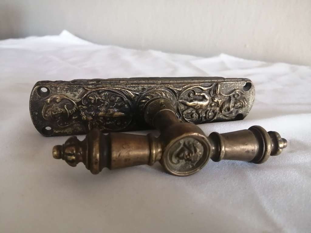 Antique Victorian Brass Cupboard door handle