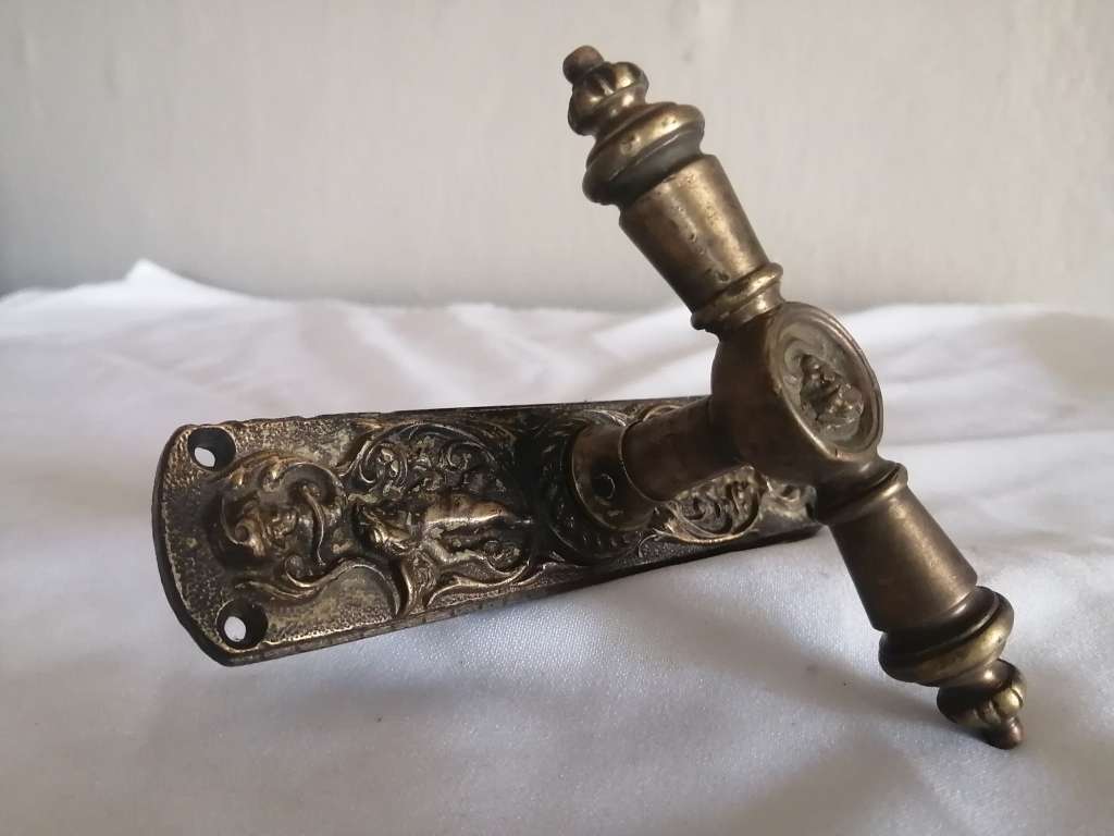 Antique Victorian Brass Cupboard door handle