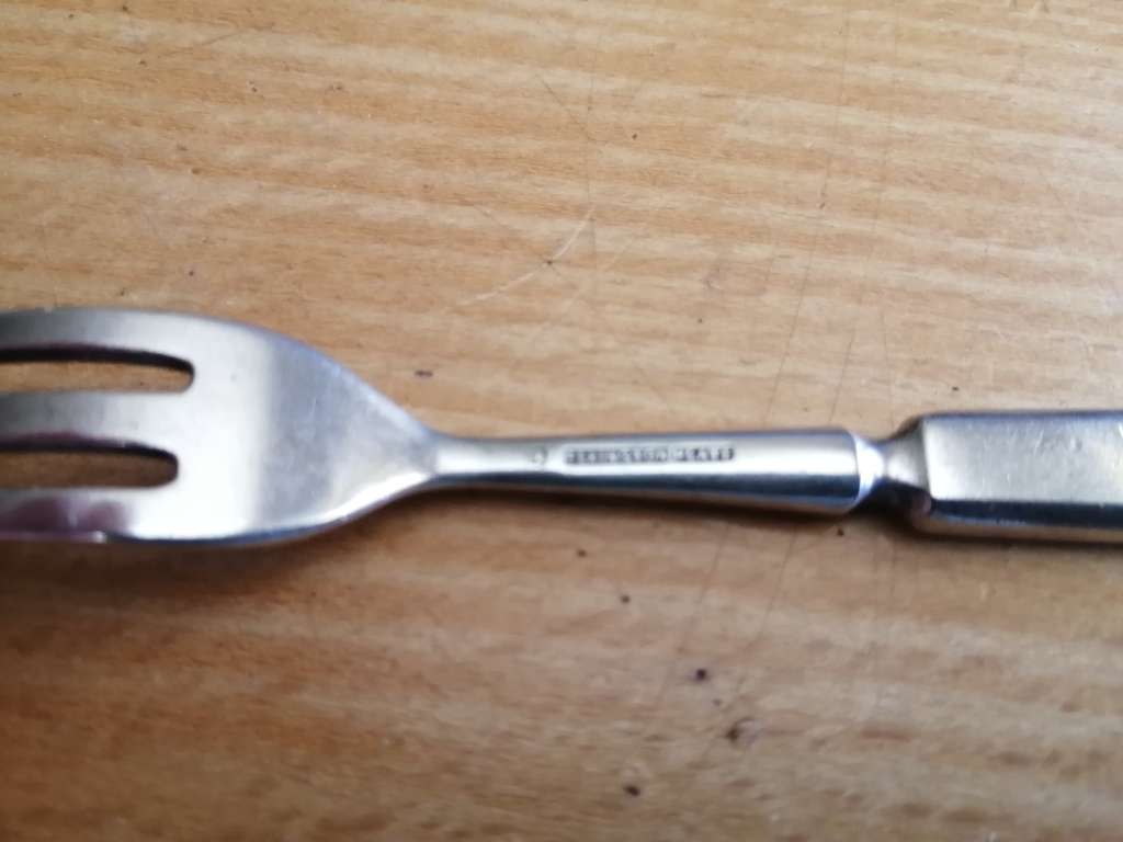 Vintage Silver Plate Pickle Fork