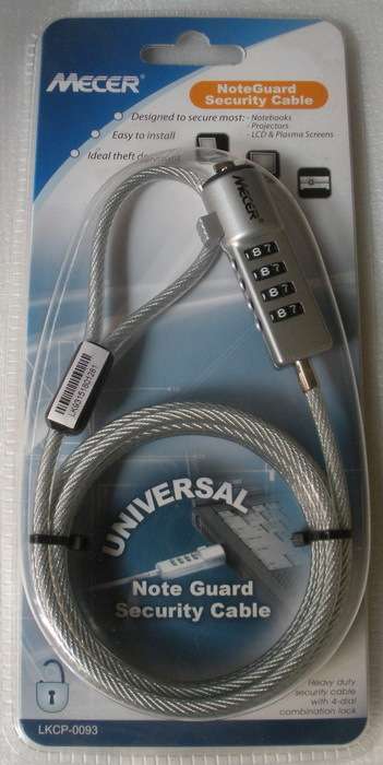 Universal Laptop Security Cable Lock (Mecer)