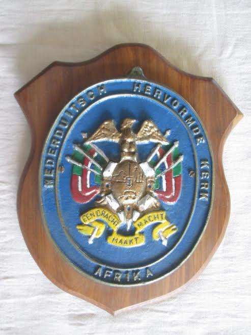 Nederduitsch Hervormde Kerk van Afrika steel plaque