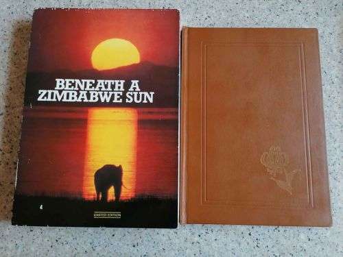 BENEATH A ZIMBABWE SUN - LTD. DE-LUXE EDITION SIGNED BY ROBERT MUGABE