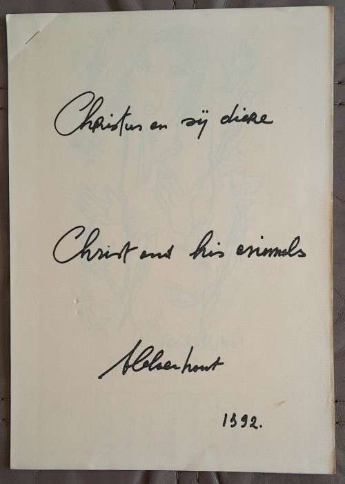 FRANS CLAERHOUT CALEDAR **Signed and with an original sketch**