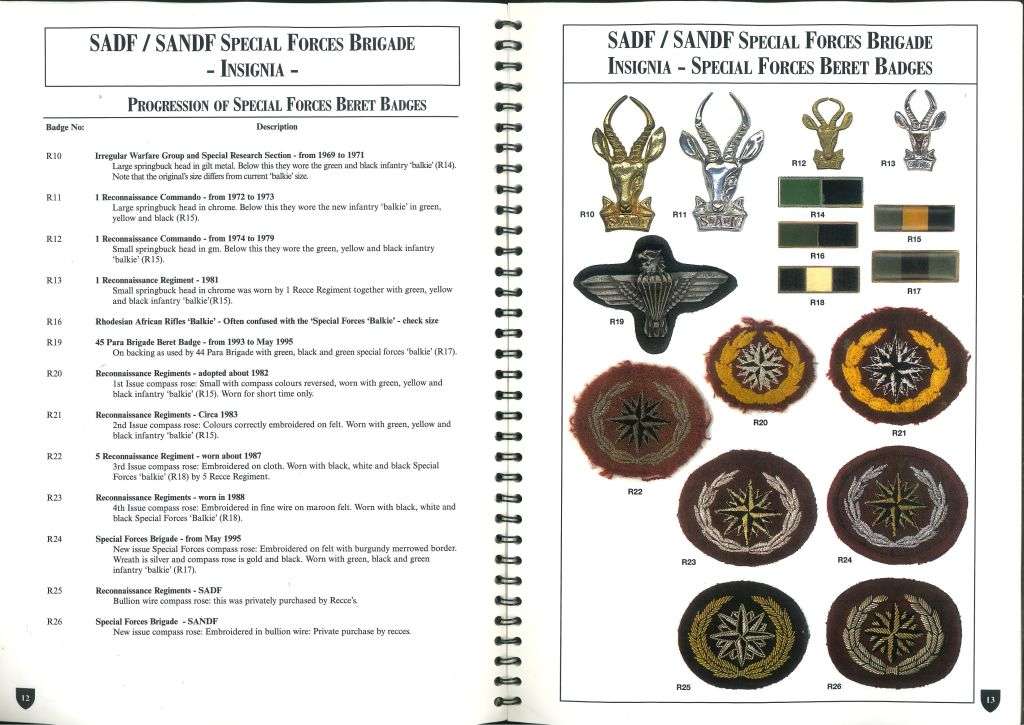 BADGES AND INSIGNIA OF SOUTHERN AFRICA **Recces**
