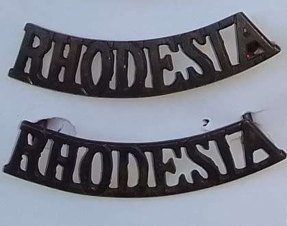 SOUTHERN RHODESIA SHOULDER TITLES **WWII**
