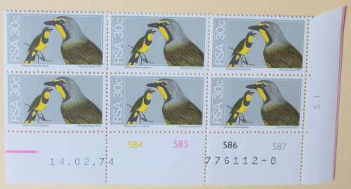 RSA 1974 30c control block 584/5/6/7 unmounted mint