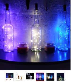 3M - 30LEDs - Cork Shaped LED String Light - Copper Wire