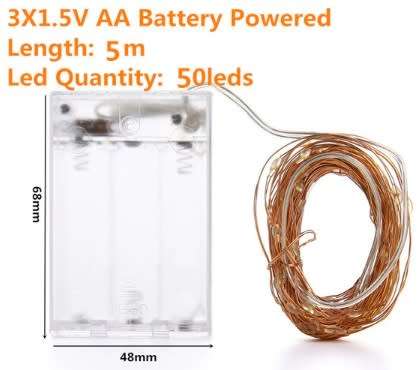 Led Fairy String lights - 5M Length  50 LEDs