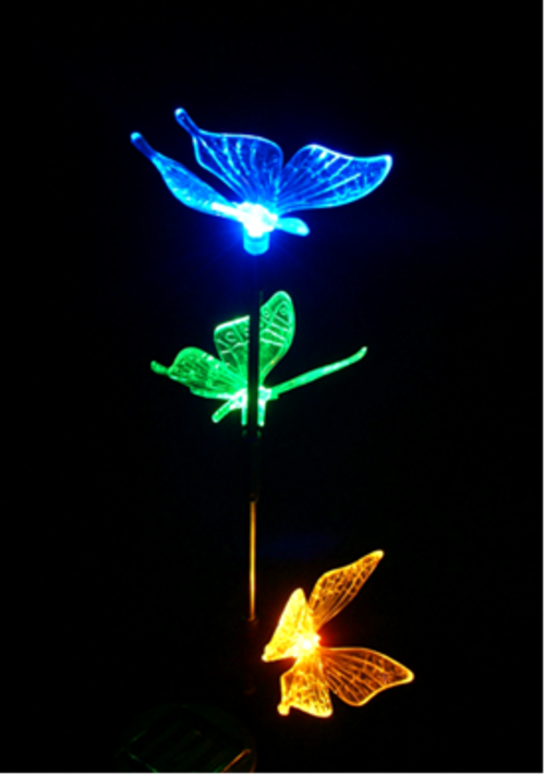 Garden solar light with features and changeable lights