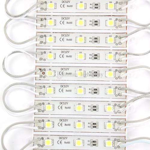 WATERPROOF 3-DIODE SMD5050 LED LIGHT MODULES in WARM WHITE and COOL WHITE, Collections are allowed.