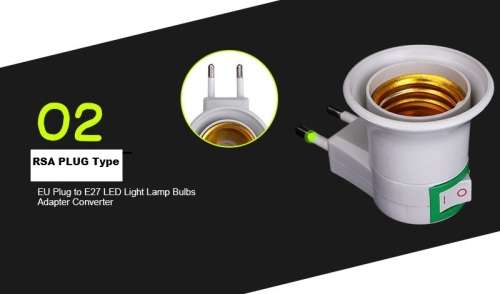 E27 Lamp / Light Bulb Plug / Socket Adapter / Converter. Collections are allowed.