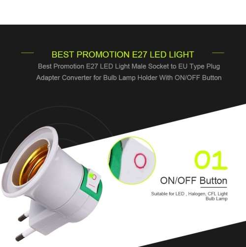 E27 Lamp / Light Bulb Plug / Socket Adapter / Converter. Collections are allowed.