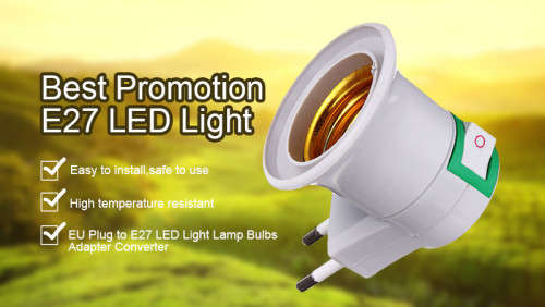 E27 Lamp / Light Bulb Plug / Socket Adapter / Converter. Collections are allowed.