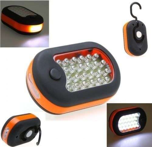 27-LED EMERGENCY WORK LIGHT / TORCH. BATTERIES INCLUDED. Collections are allowed.
