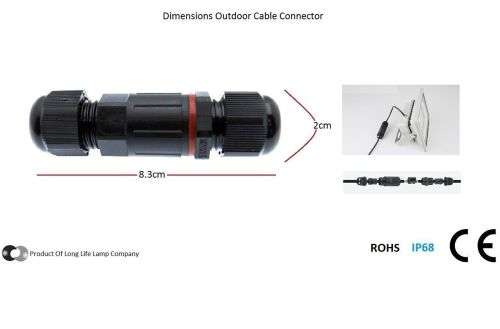 Electrical Cable Wire Connector: Waterproof 10mm Cable Diameter. Collections are allowed.