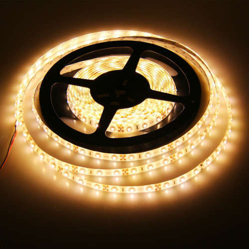 LED STRIP LIGHTS: 5 Metres 12Volts Waterproof. Warm White Colour. Collections are allowed.