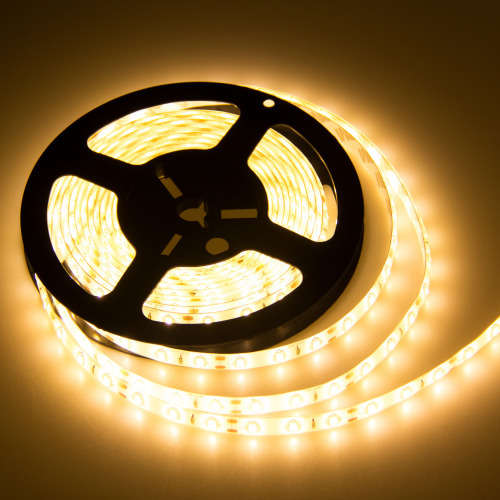 LED STRIP LIGHTS: 5 Metres 12Volts Waterproof. Warm White Colour. Collections are allowed.