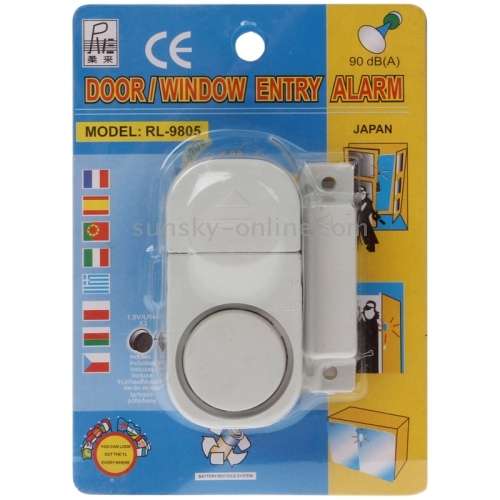 Door / Window Entry Alarm Model RL-9805. Collections are allowed.