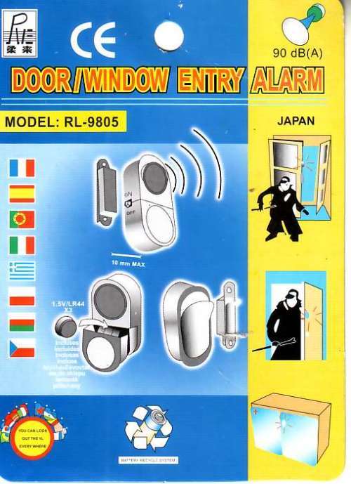Door / Window Entry Alarm Model RL-9805. Collections are allowed.