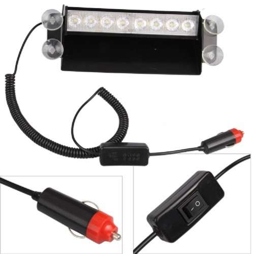 LED Red Windscreen Emergency Vehicle Warning Strobe Dashboard Light. Collections are allowed.