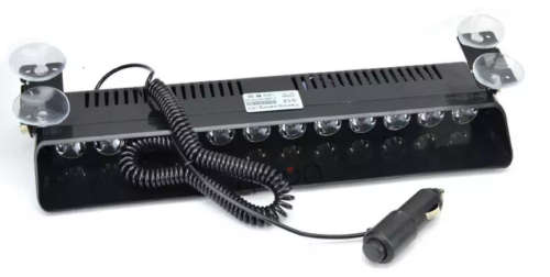 12 LED Strobe White Emergency Vehicle Flash/Warning Dash Light with 3 Modes. Collections allowed.