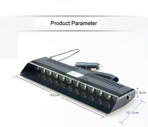 12 LED Strobe White Emergency Vehicle Flash/Warning Dash Light with 3 Modes. Collections allowed.