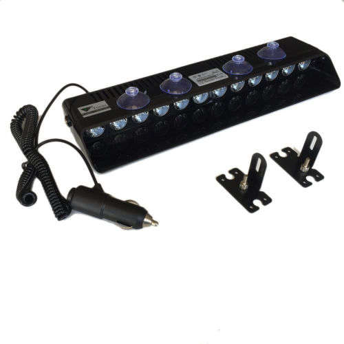 12 LED Strobe White Emergency Vehicle Flash/Warning Dash Light with 3 Modes. Collections allowed.