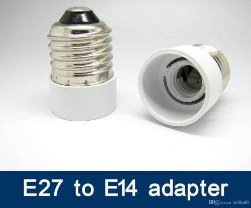 E27 Male To E14 Female Light Bulb Socket Converters, Adapters (Adaptors). Collections Are Allowed.