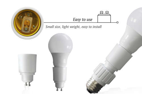 LIGHT BULB SOCKET ADAPTERS / CONVERTERS: GU10 to E27  (New on Bidorbuy). Collections are allowed.