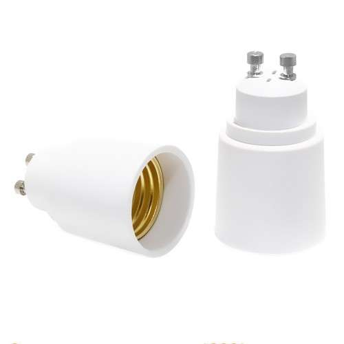 LIGHT BULB SOCKET ADAPTERS / CONVERTERS: GU10 to E27  (New on Bidorbuy). Collections are allowed.