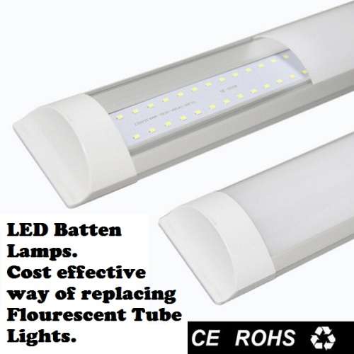 LED BATTEN TUBE LIGHTS: ULTRA SLIM MODERN DESIGN Complete With Fittings. Collections are allowed.