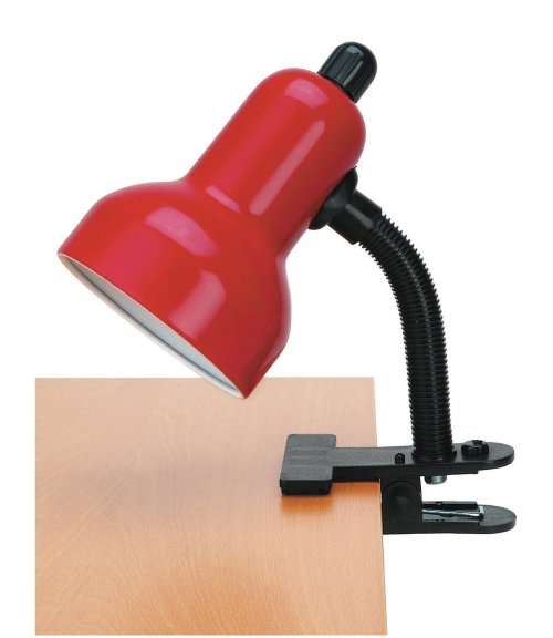 DESK LAMP HOLDER WITH CLIP-ON FLEXIBLE GOOSENECK. Collections are allowed